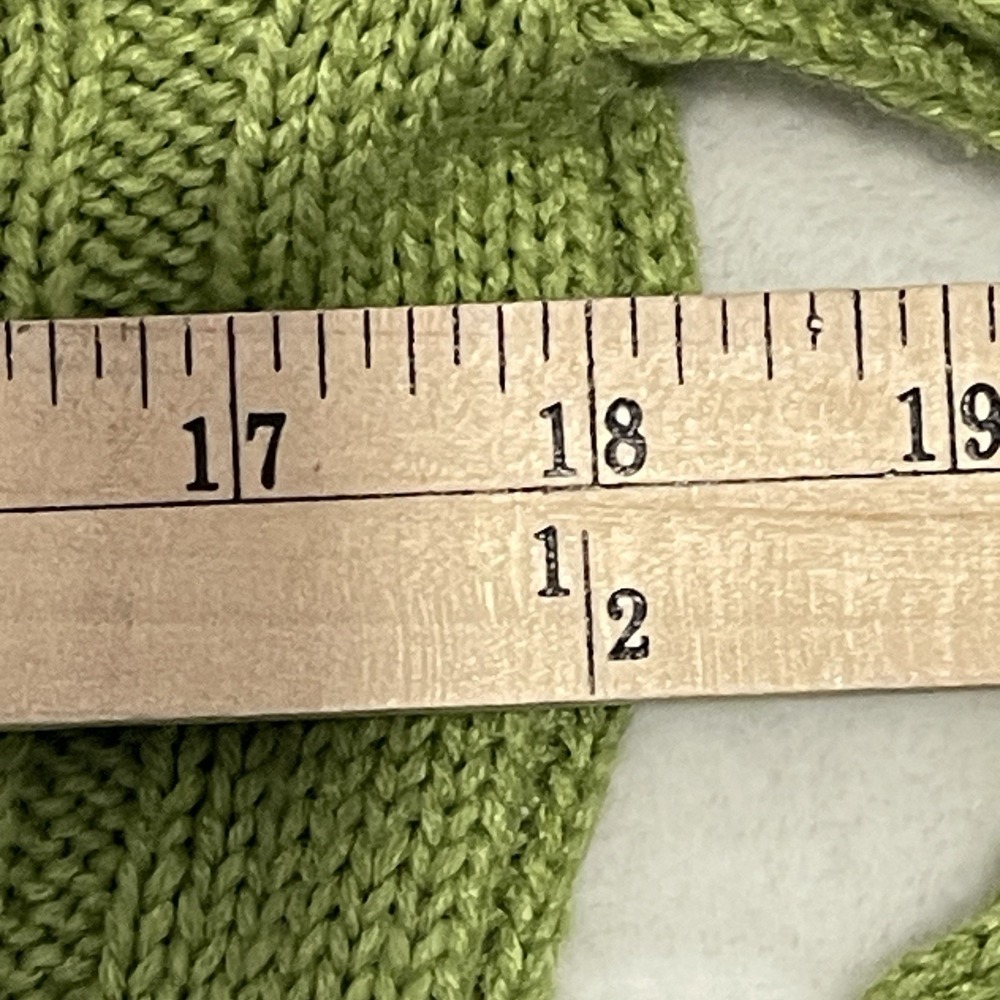 Vintage Y2K Aeropostale Hooded Button Up VNeck Cable Knit Kangaroo Pocket Medium - Picture 7 of 10